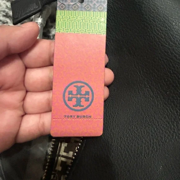 Tory Burch Black Leather Shoulder Brand New Tote Bag
